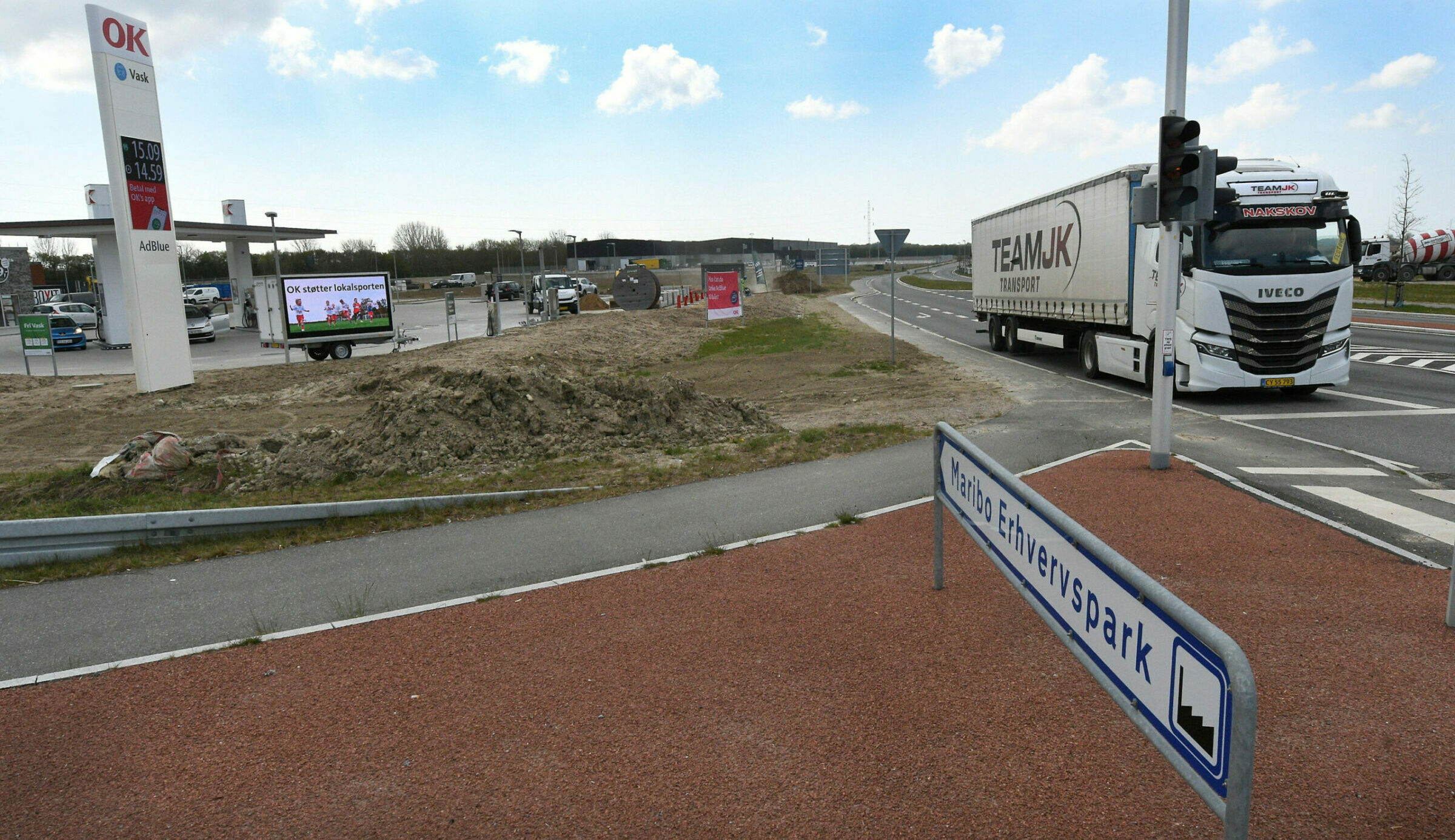 Construction is in full swing in Erhvervspark Maribo, which is now ready for the next stage.